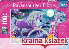 Puzzle 100 Brokatowy jednorożec Ravensburger 4005556129805 Ravensburger - książka