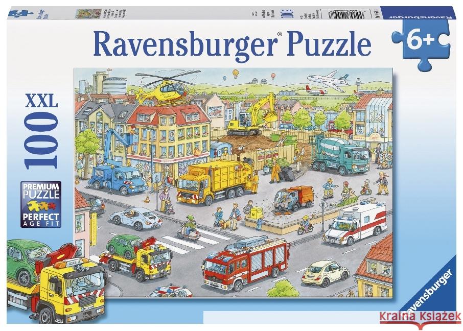 Puzzle 100 Pociąg w mieście XXL  4005556105588 Ravensburger Verlag - książka