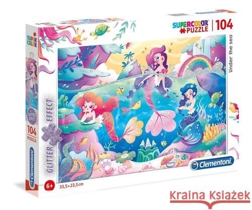 Puzzle 104 Brokat Under the Sea  8005125201495 Clementoni - książka