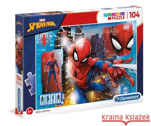 Puzzle 104 Super kolor Spiderman  8005125271184 Clementoni - książka