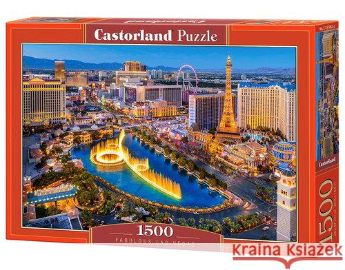 Puzzle 1500 Fantastyczne Las Vegas CASTOR  5904438151882 Castorland - książka