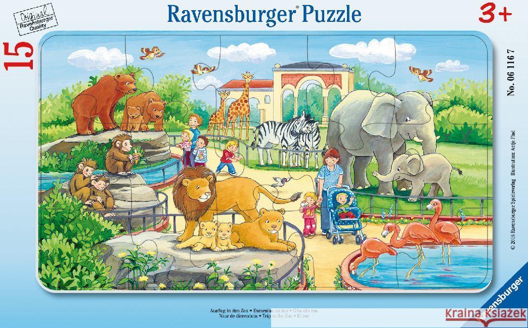 Puzzle 15 Wycieczka do zoo  4005556061167 Ravensburger Verlag - książka