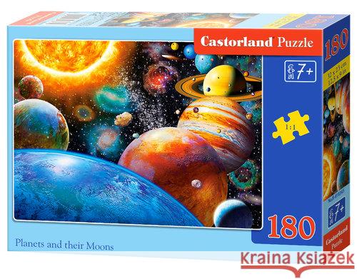 Puzzle 180 Planets and their Moons CASTOR Castor 5904438018345 Castorland - książka