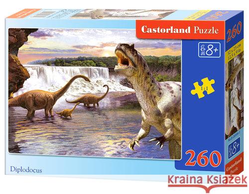 Puzzle 260 Dinozaury w wodzie CASTOR  5904438026999 Castor - książka