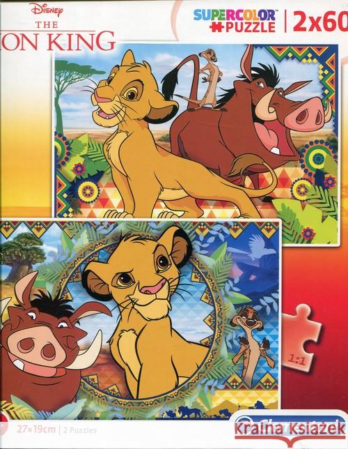 Puzzle 2x60 Król Lew  8005125216048 Clementoni - książka