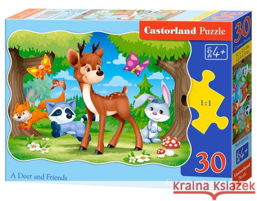 Puzzle 30 Jeleń i przyjaciele CASTOR  5904438003570 Castorland - książka