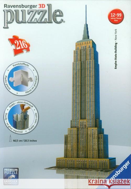 Puzzle 3D Empire State Building Ravensburger 4005556125531 Ravensburger - książka