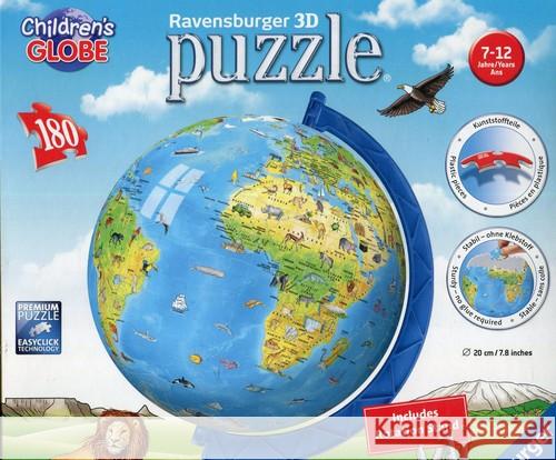 Puzzle 3D Globus po angielsku 180 elementów Ravensburger 4005556123384 Ravensburger - książka