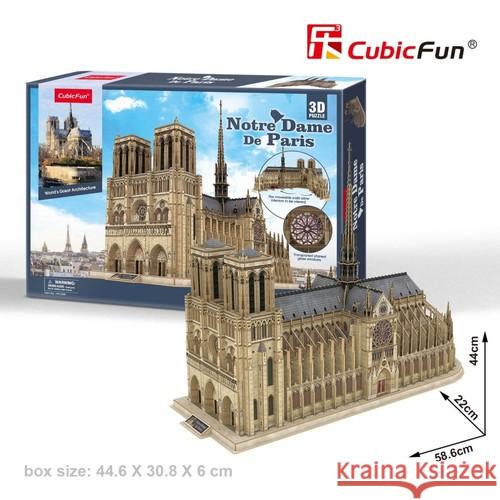 Puzzle 3D Katedra Notre Dame  6944588202606 Cubic Fun - książka