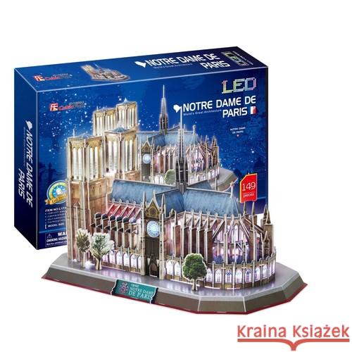 Puzzle 3D Katedra Notre Dame LED  6944588205096 Cubic Fun - książka