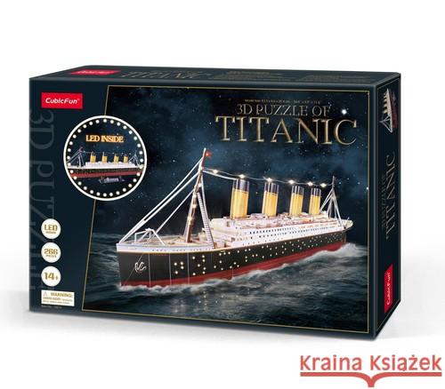 Puzzle 3D Titanic LED  6944588205218 Cubic Fun - książka