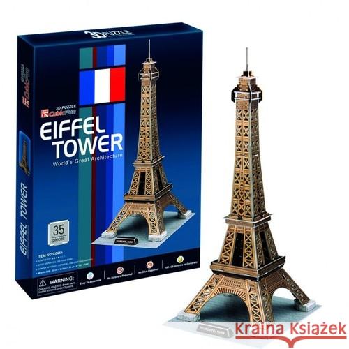 Puzzle 3D Wieża Eiffel'a  6944588200442 Cubic Fun - książka