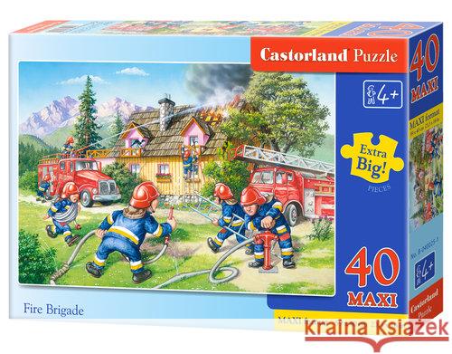 Puzzle 40 maxi - Gaszenie pożaru CASTOR  5904438040025 Castor - książka