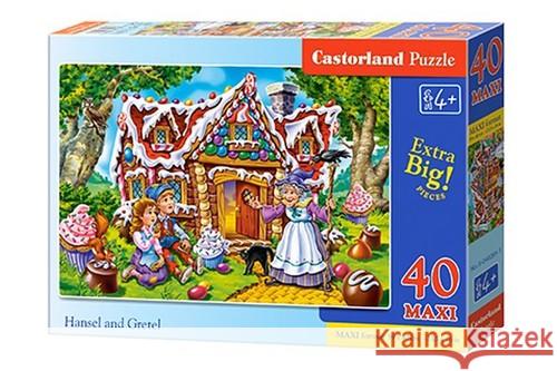 Puzzle 40 maxi - Hansel and Gretel CASTOR  5904438040285 Castorland - książka