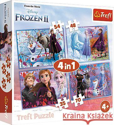 Puzzle 4w1 Podróż w nieznane TREFL  5900511343236 Trefl - książka