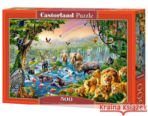 Puzzle 500 Jungle river CASTOR  5904438052141 Castor - książka