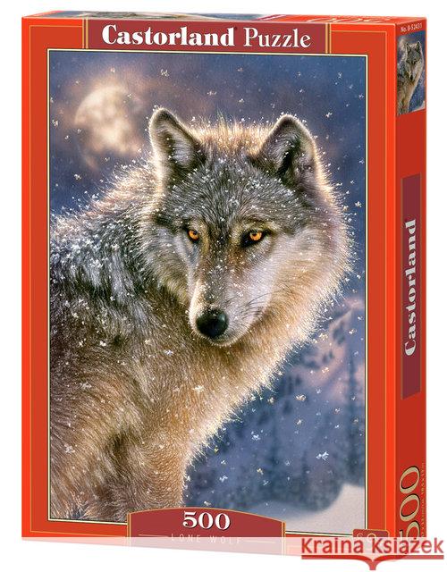 Puzzle 500 Samotny wilk CASTOR  5904438052431 Castorland - książka