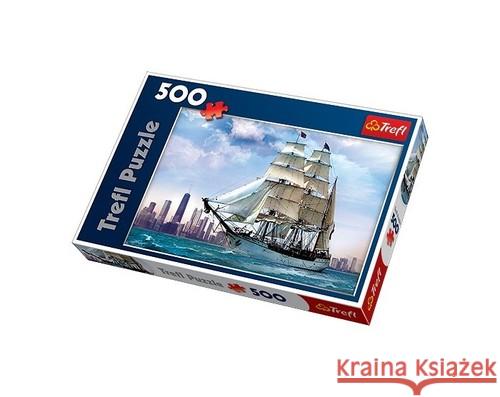 Puzzle 500 Żaglowiec na tle Chicago TREFL  5900511371208 Trefl - książka