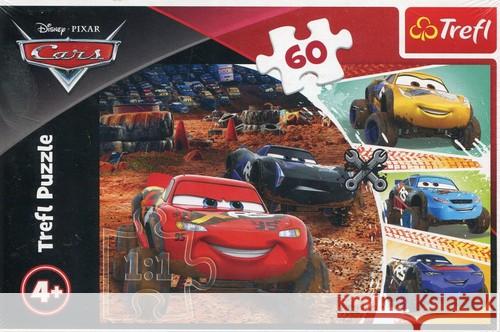 Puzzle 60 Zygzak McQueen z przyjaciółmi TREFL  5900511173277 Trefl - książka