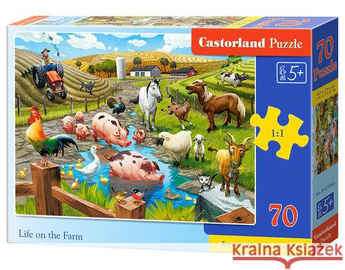 Puzzle 70 Life on the Farm CASTOR  5904438070060 Castorland - książka