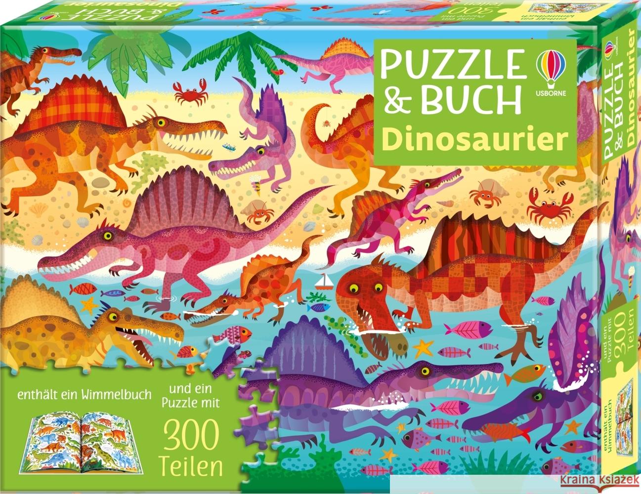 Puzzle & Buch: Dinosaurier Robson, Kirsteen 9781035704668 Usborne Verlag - książka