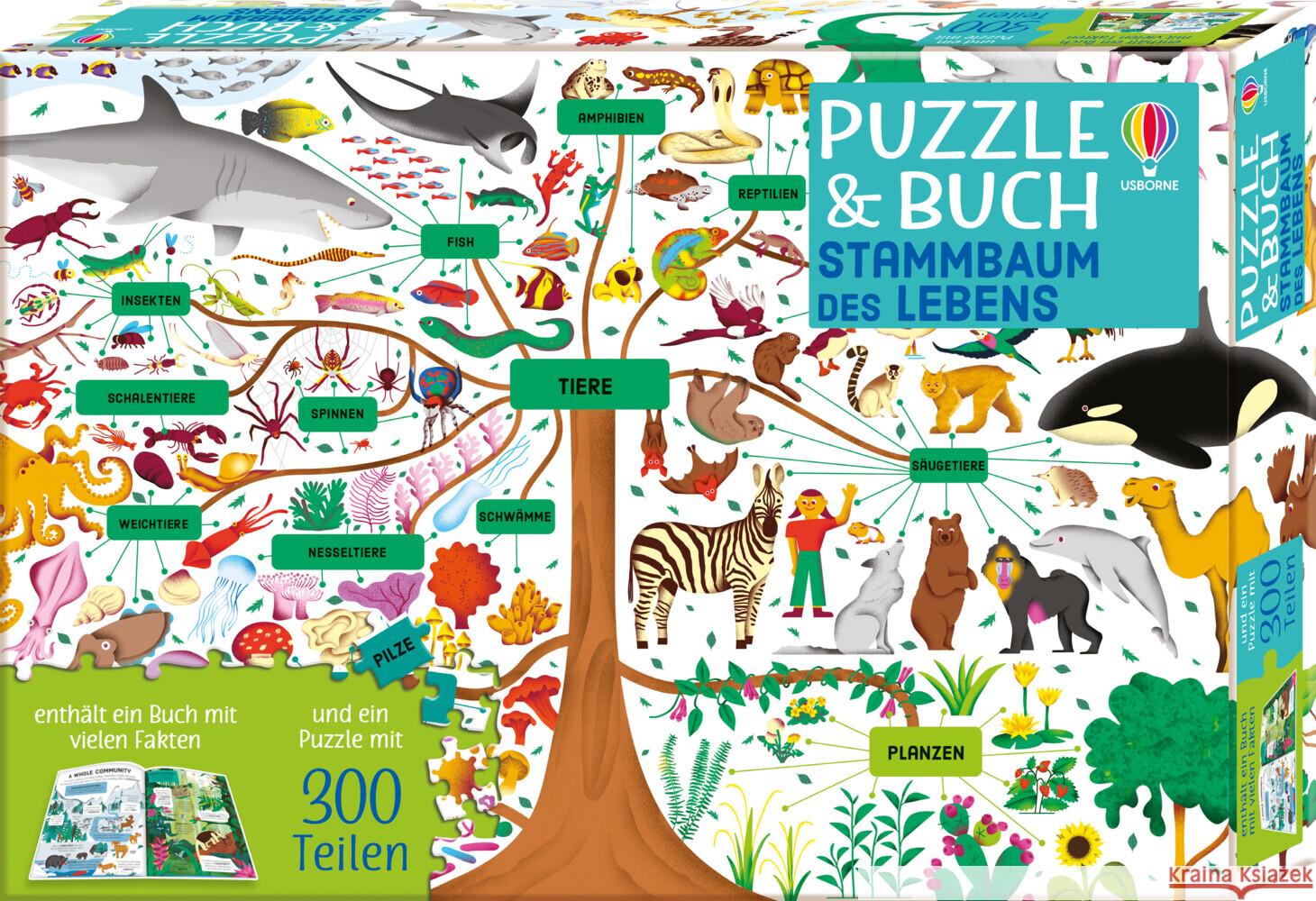 Puzzle & Buch: Stammbaum des Lebens James, Alice 9781789417906 Usborne Verlag - książka