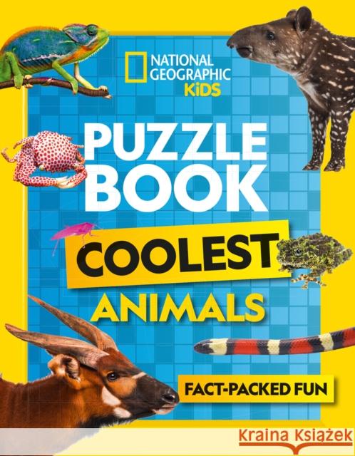 Puzzle Book Coolest Animals: Brain-Tickling Quizzes, Sudokus, Crosswords and Wordsearches National Geographic Kids 9780008430504 HarperCollins Publishers - książka