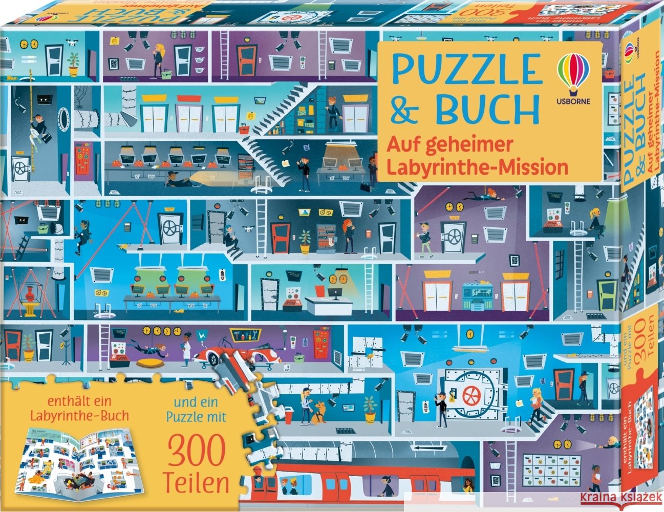 Puzzle & Buch: Auf geheimer Labyrinthe-Mission Nolan, Kate, Smith, Sam 9781035704675 Usborne Verlag - książka