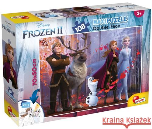 Puzzle dwustronne Supermaxi 108 Frozen 2  8008324073399 Lisciani - książka