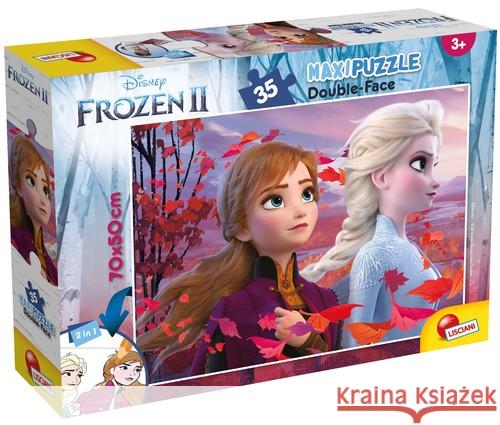 Puzzle dwustronne Supermaxi 35 Frozen II  8008324082155 Lisciani - książka