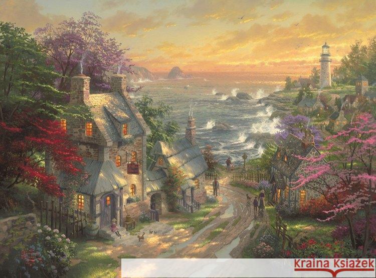 Puzzle PQ 3000 Wioska z latarnią morską w tle G3 Kinkade, Thomas 4001504594824 Schmidt Spiele - książka