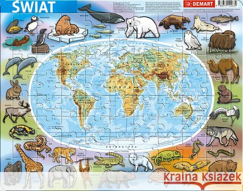 Puzzle ramkowe - Świat fizyczna  9788379122639 Demart - książka