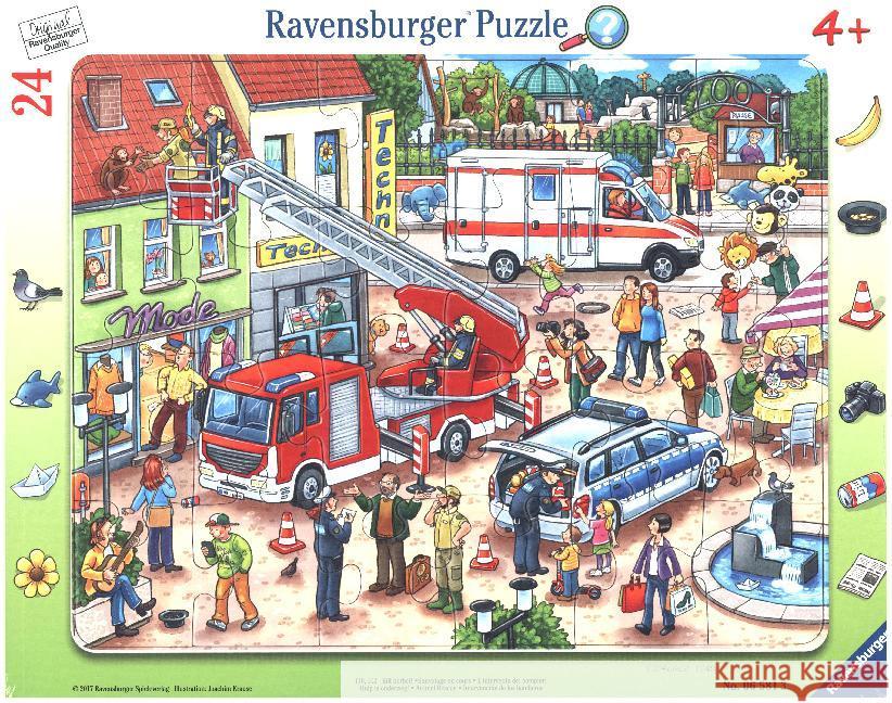 Puzzle w ramce 24 Na ratunek zwierzakom  4005556065813 Ravensburger Verlag - książka