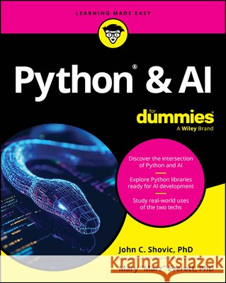 Python & AI For Dummies Mary Everett 9781394413461 John Wiley & Sons Inc - książka