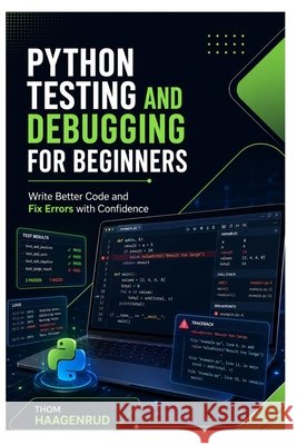 Python Testing and Debugging for Beginners: Write Better Code and Fix Errors with Confidence Haagenrud, Thom 9798185528174 Independently Published - książka