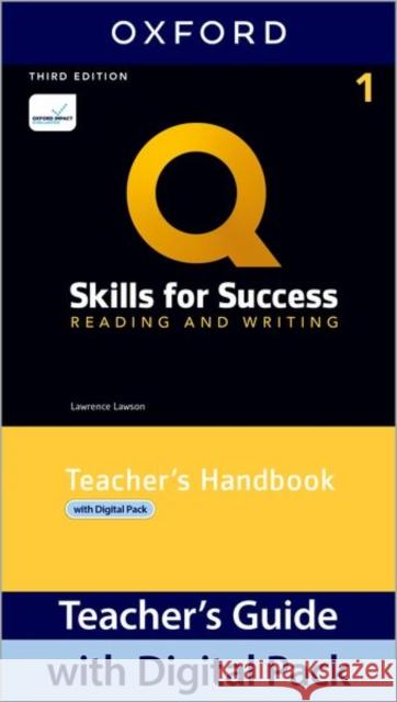 Q3e Reading and Writing 1 Teachers Guide Pack Oxford University Press 9780194999045 Oxford University Press - książka
