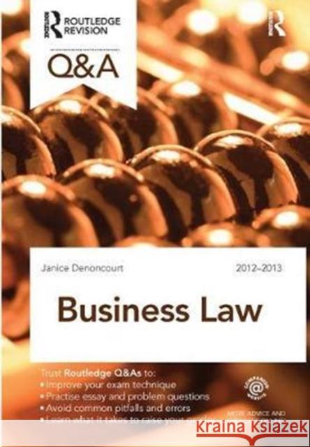 Q&A Business Law Janice Denoncourt 9781138409194 Routledge - książka