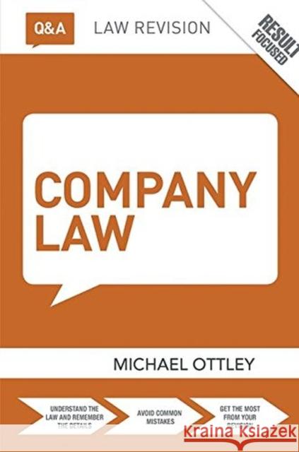 Q&A Company Law OTTLEY 9781138409156  - książka