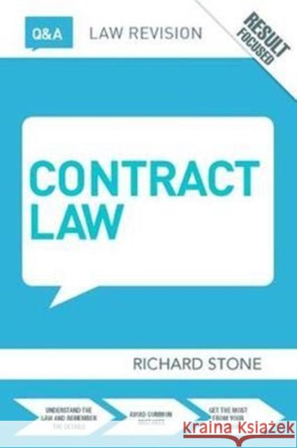 Q&A Contract Law Richard Stone 9781138414617 Routledge - książka