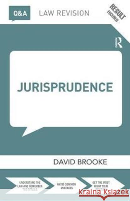 Q&A Jurisprudence David Brooke 9781138437166 Routledge - książka
