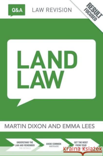 Q&A Land Law Martin Dixon 9781138782303 Taylor & Francis - książka