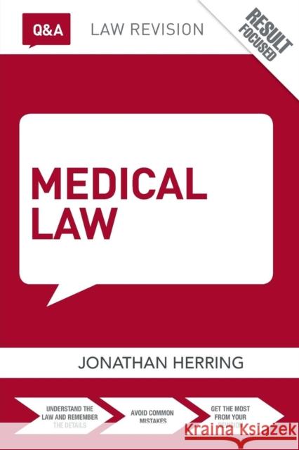 Q&A Medical Law Jonathan Herring 9781138831018 Taylor & Francis - książka