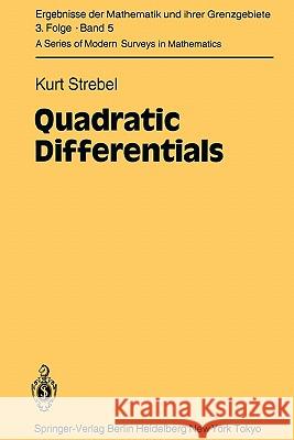 Quadratic Differentials K. Strebel 9783642057236 Springer - książka