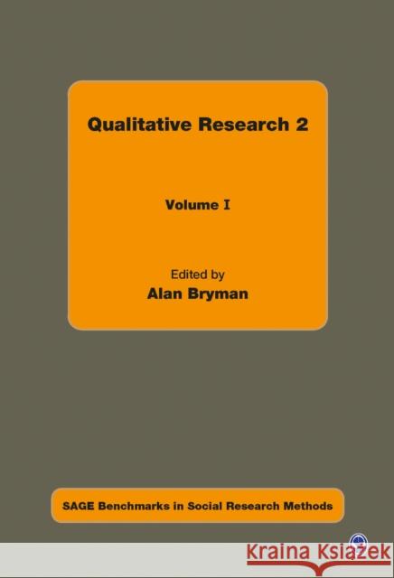 Qualitative Research 2 Alan E. Bryman 9781412911641 Sage Publications - książka