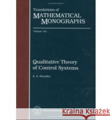 Qualitative Theory of Control Systems  9780821845905 American Mathematical Society - książka
