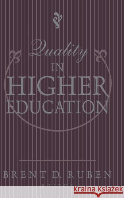 Quality in Higher Education  9781560001904 TRANSACTION PUBLISHERS,U.S. - książka
