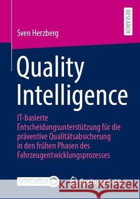 Quality Intelligence Sven Herzberg 9783658413446 Springer Fachmedien Wiesbaden - książka