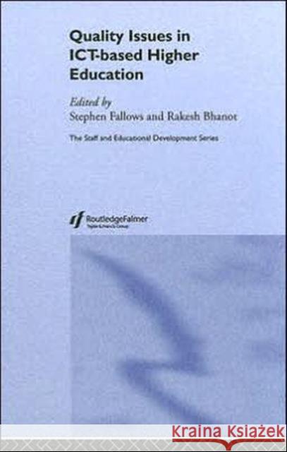 Quality Issues in Ict-Based Higher Education Bhanot, Rakesh 9780415335201 Routledge - książka