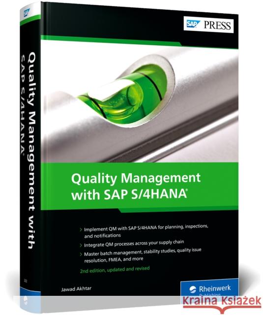 Quality Management with SAP S/4HANA Jawad Akhtar 9781493226320 SAP Press - książka