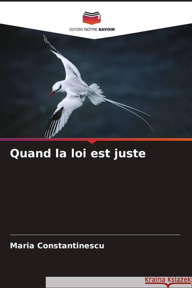 Quand la loi est juste Maria Constantinescu 9786207364589 Editions Notre Savoir - książka